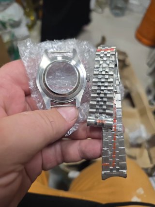 Kit Caja Reloj Datejust Bisel Estilo Acero