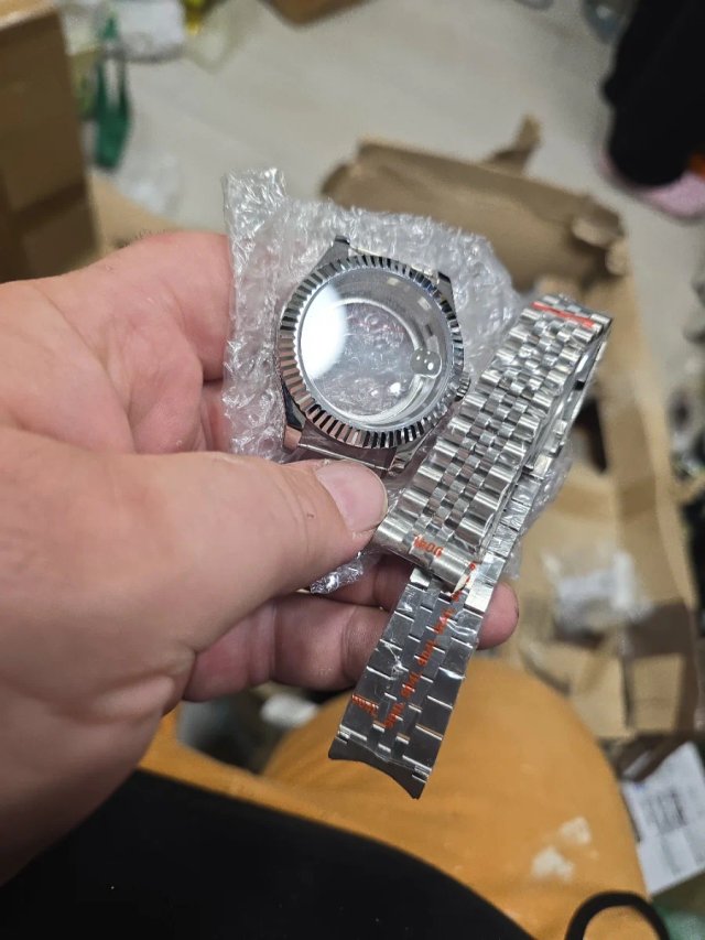 Kit Caja Reloj Datejust Bisel Estilo Acero