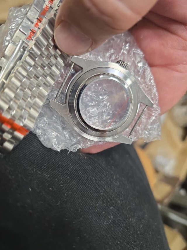 Kit Caja Reloj Datejust Bisel Estilo Acero