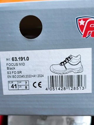 Zapatos de seguridad FOCUS MID Talla 41