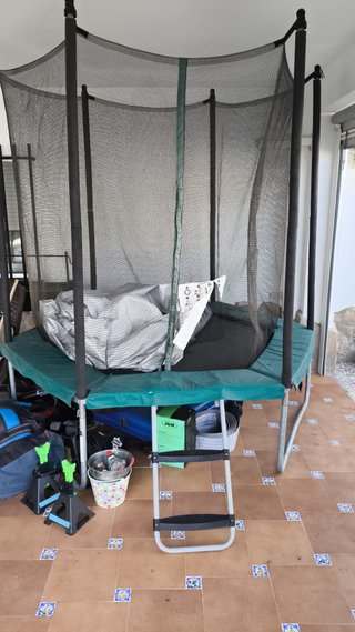 Cama elástica Domyos con red de seguridad 240cm