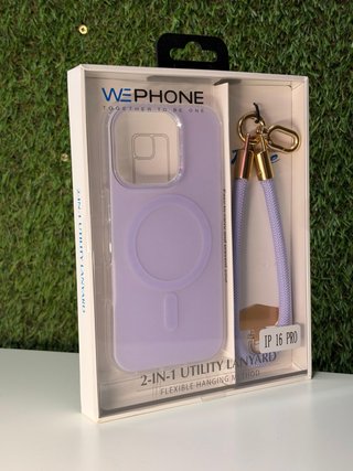 Funda WEPHONE para iPhone 16 Pro con Lanyard