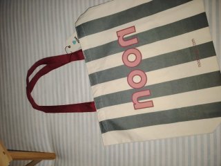 Último precio! Bolso de tela Noon rayas gr