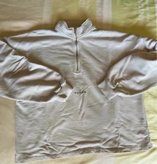 Sudadera Yuxus gris con cremallera