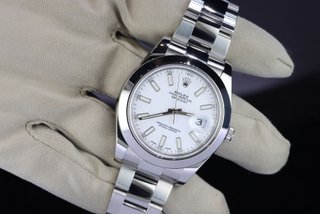 Rolex Datejust 116300 41mm Blanco