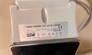 Plancha a presión Kärcher,modelo antiguo