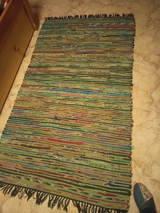 Alfombra Multicolor de Tejido
