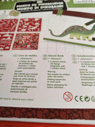Libro Mi mundo de dinosaurios diseña. Plantillas y
