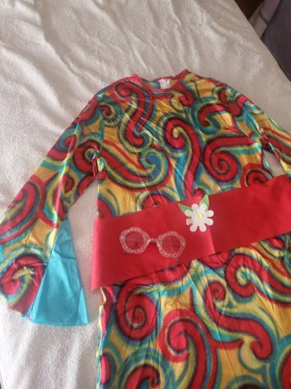 Disfraz Hippie Mujer Talla 10 a 12 años