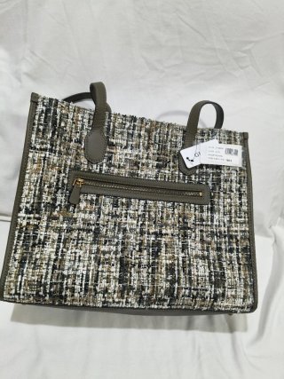 Bolso Guess tejido multicolor y verde oliva