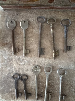Collezione di chiavi antiche