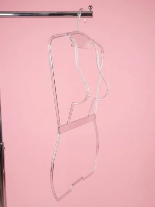 15 Perchas transparentes de lencería