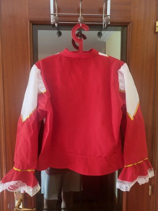 Disfraz Majorette Rojo y Blanco Talla M
