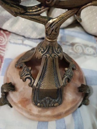 Candelabro Antiguo de Dos Brazos