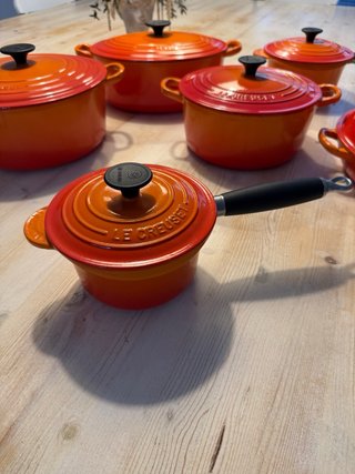 Cazo Le Creuset Hierro Fundido Naranja/Rojo