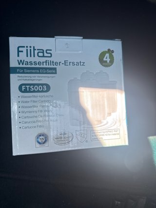 Filtros de agua Fiitas FTS003 para Siemens EQ