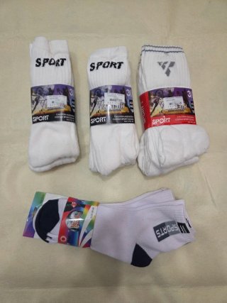 12 pares Calcetines deportivos blancos