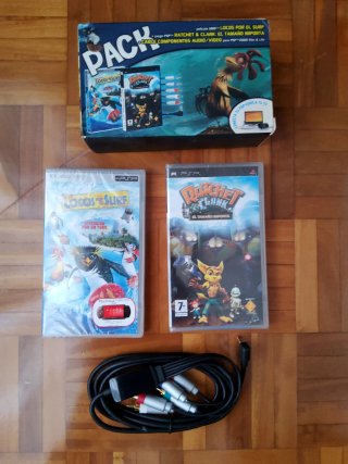 Pack PSP UMD Locos por el Surf + Ratchet & Clank