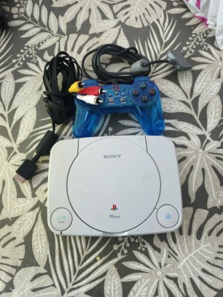 Consola Sony PS one Blanca + Mando Azul