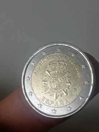 Moneda 2 Euros Conmemorativa Policía Nacional