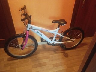 Bicicleta Toplife Push Blanca y Rosa