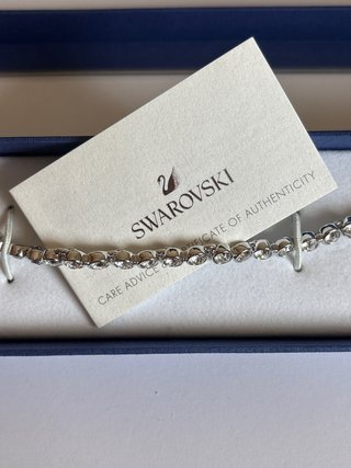 Pulsera Tennis Swarovski Plata