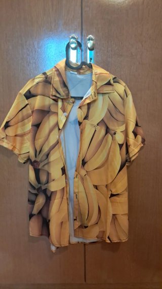 Camisa Hawaiana Plátanos Talla L