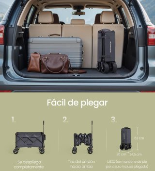 Carro Jardinero Carro de Playa 150kg Songmics