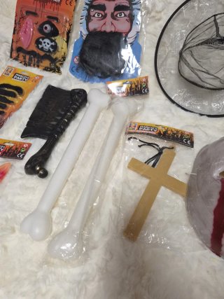 Pack Halloween: Máscara, Huesos, Cuchillo