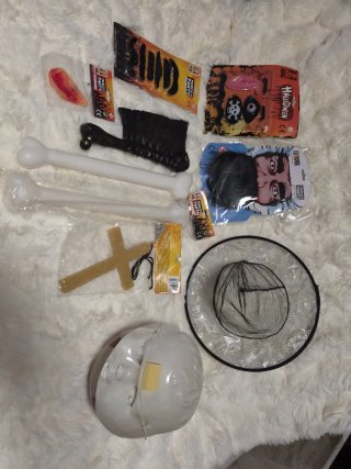 Pack Halloween: Máscara, Huesos, Cuchillo