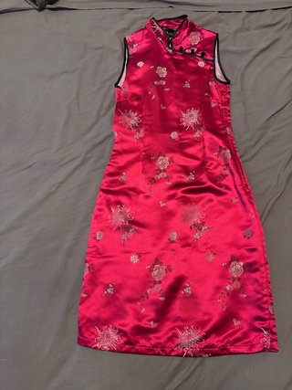 Vestido Estilo Oriental Rojo