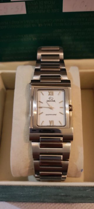 Reloj Jaguar Plata y Blanco
