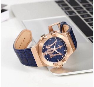 Reloj Maserati Oro Rosa y Azul