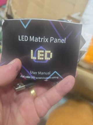 Panel LED programable con control remoto