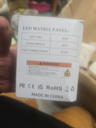 Panel LED programable con control remoto