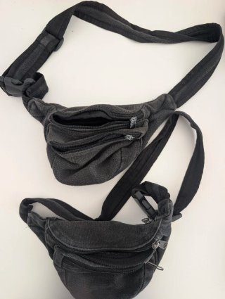 Set de 2 Riñoneras Negras