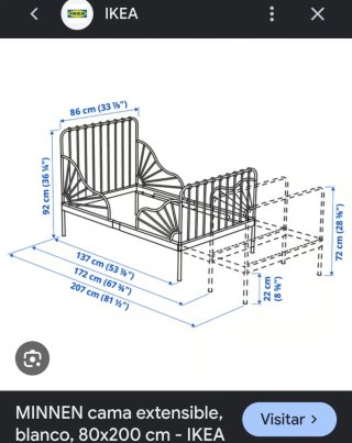 Habitación infantil Ikea:2camas,3 armarios,1cómoda