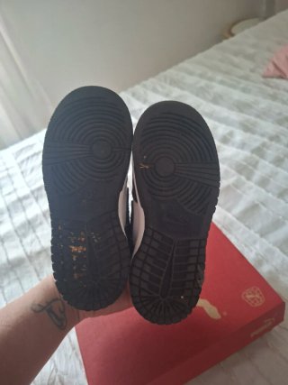 Zapatillas Puma Niño Blanco y Negro talla 26/27