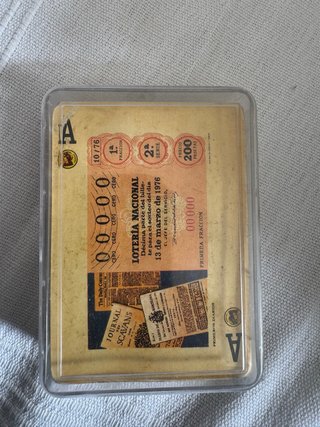 Baraja de Cartas Temática Lotería 1976
