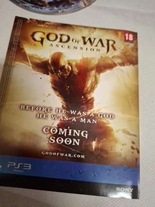 God of War Ascension PS3 Juego + Manual