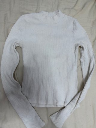 Camiseta de Manga Larga Blanca