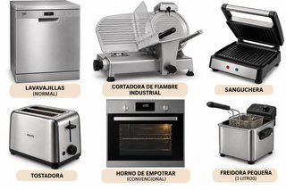 Lote de 6 Electrodomésticos para Hostelería