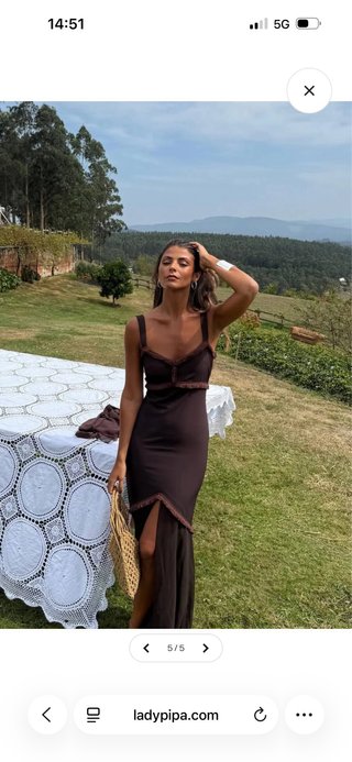 Vestido Lady Pipa Marrón