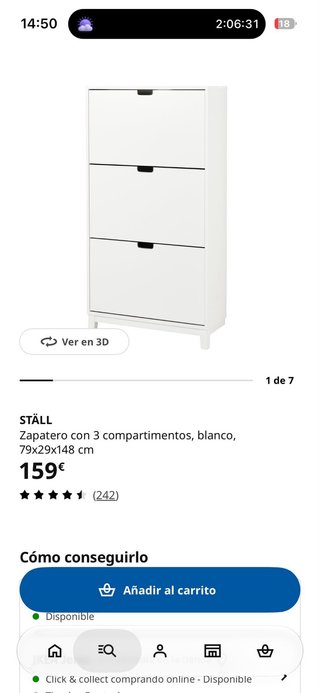 Zapatero STÄLL IKEA Blanco