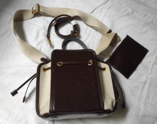 Bolso Saca Zara Marrón y Beige