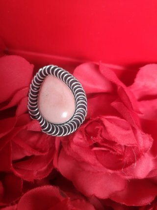 Anillo Plata 925 con Piedra Morganita