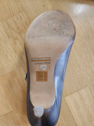 Zapatos de vestir piel Boch plateados