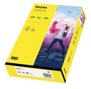 Papel A4 Color Amarillo 120g - 250 unidades Pack