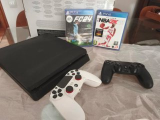 Consola PS4 Slim + 2 Mandos +2 Juegos