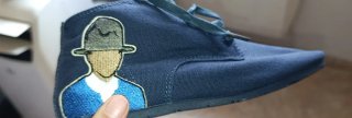 Zapatillas Azules con Bordado